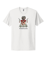 Fallbrook HS Wrestling Logo Full Logo - Mens Select Cotton T-Shirt