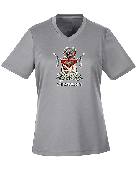Fallbrook HS Wrestling Logo Full Logo - Womens Performance Shirt
