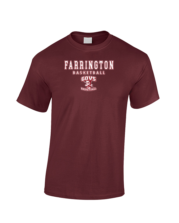 Farrington HS Basketball Block - Cotton T-Shirt