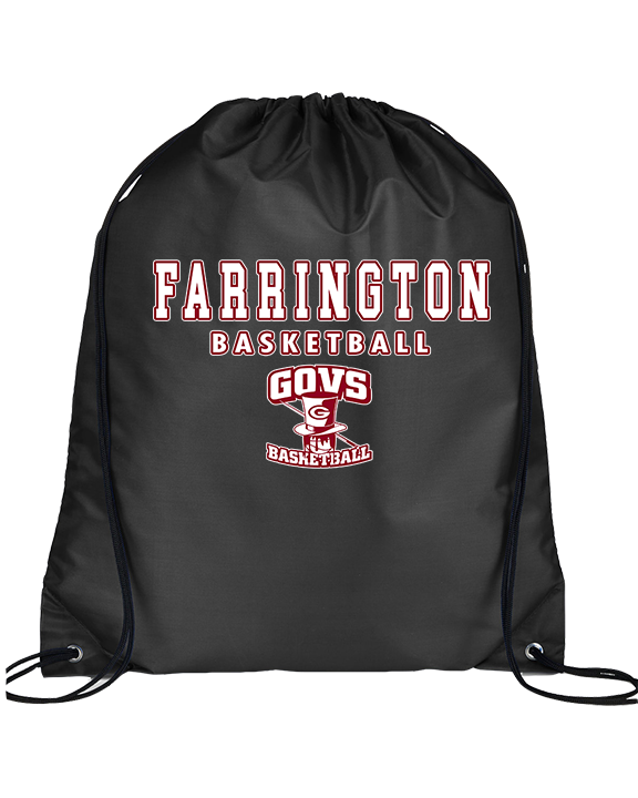 Farrington HS Basketball Block - Drawstring Bag
