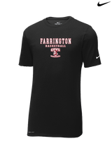 Farrington HS Basketball Block - Mens Nike Cotton Poly Tee