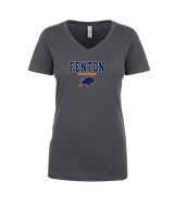 Fenton HS Boys Volleyball Block - Womens V-Neck