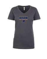 Fenton HS Boys Volleyball Border - Womens Vneck