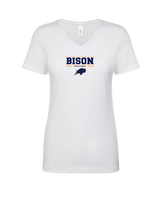 Fenton HS Boys Volleyball Border - Womens Vneck