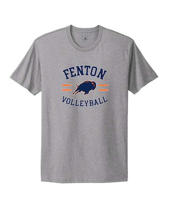 Fenton HS Boys Volleyball Curve - Mens Select Cotton T-Shirt