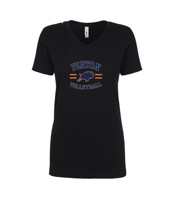 Fenton HS Boys Volleyball Curve - Womens Vneck