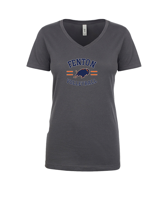 Fenton HS Boys Volleyball Curve - Womens Vneck
