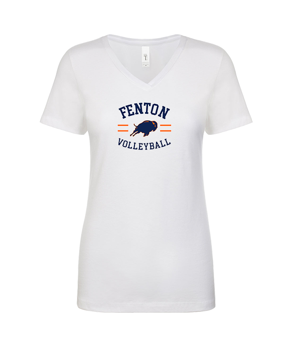 Fenton HS Boys Volleyball Curve - Womens Vneck
