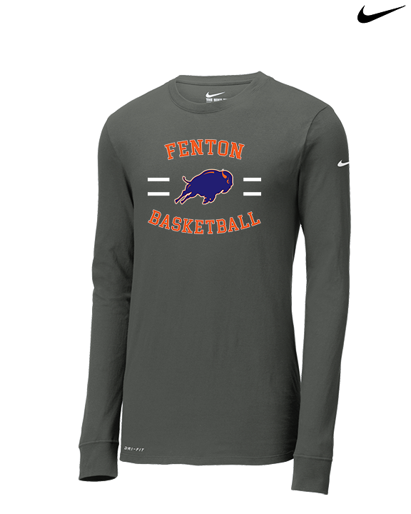 Fenton HS Girls Basketball Curve - Mens Nike Longsleeve
