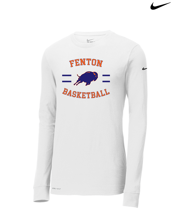 Fenton HS Girls Basketball Curve - Mens Nike Longsleeve