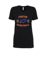 Fenton HS Girls Basketball Curve - Womens Vneck
