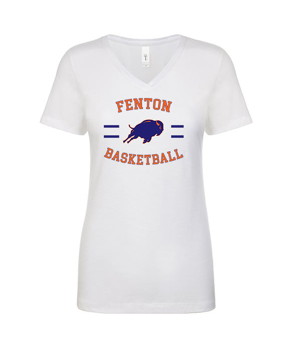 Fenton HS Girls Basketball Curve - Womens Vneck