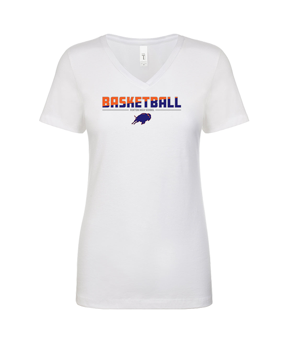 Fenton HS Girls Basketball Cut - Womens Vneck