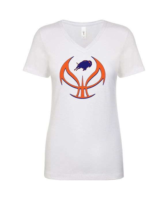Fenton HS Girls Basketball Full Ball - Womens Vneck