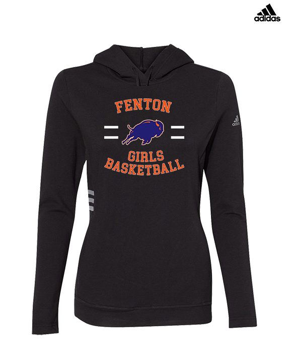 Fenton HS Girls Basketball Girls Curve - Womens Adidas Hoodie