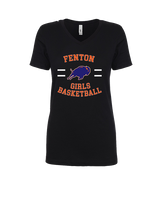 Fenton HS Girls Basketball Girls Curve - Womens Vneck
