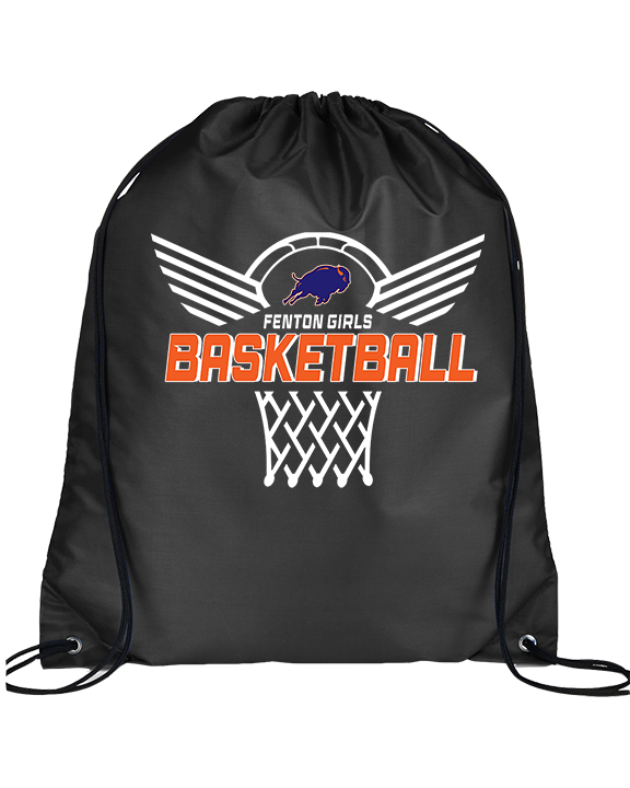 Fenton HS Girls Basketball Nothing But Net - Drawstring Bag