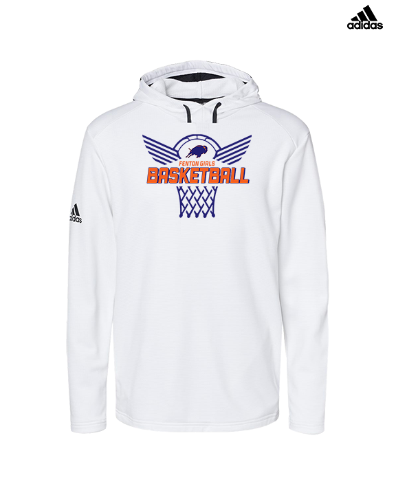 Fenton HS Girls Basketball Nothing But Net - Mens Adidas Hoodie