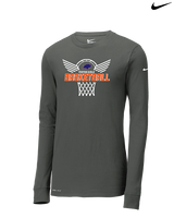 Fenton HS Girls Basketball Nothing But Net - Mens Nike Longsleeve