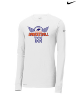 Fenton HS Girls Basketball Nothing But Net - Mens Nike Longsleeve
