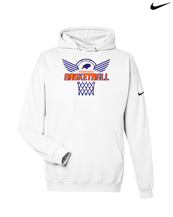 Fenton HS Girls Basketball Nothing But Net - Nike Club Fleece Hoodie