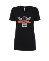 Fenton HS Girls Basketball Nothing But Net - Womens Vneck