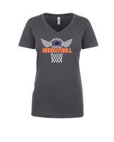 Fenton HS Girls Basketball Nothing But Net - Womens Vneck