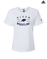 Fenton HS Wrestling Curve - Womens Adidas Performance Shirt