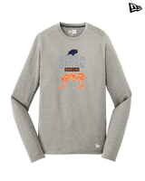 Fenton HS Wrestling Outline - New Era Performance Long Sleeve