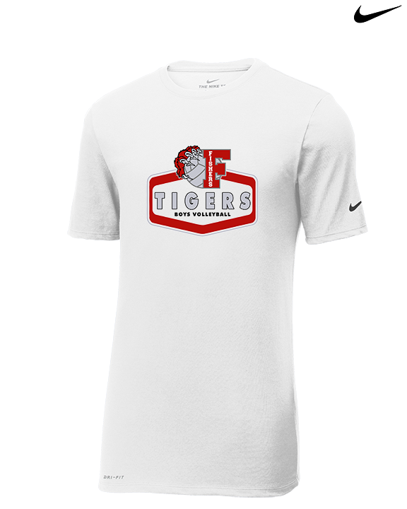 Fishers HS Boys Volleyball Board - Mens Nike Cotton Poly Tee