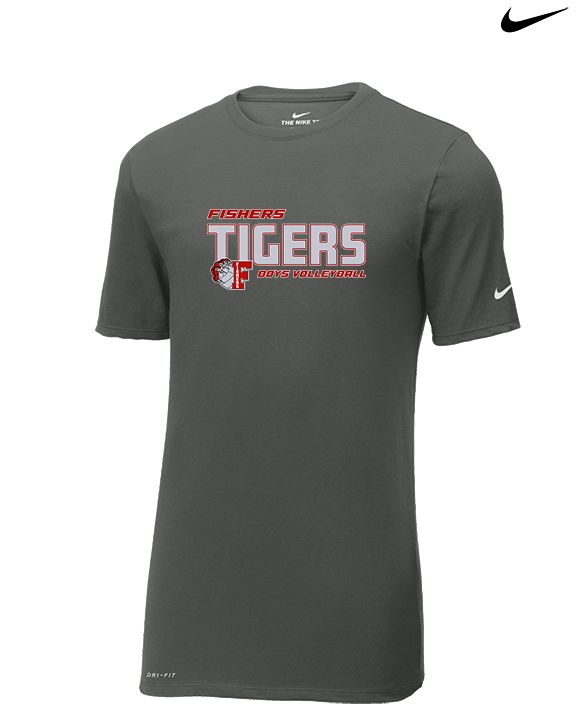 Fishers HS Boys Volleyball Bold - Mens Nike Cotton Poly Tee