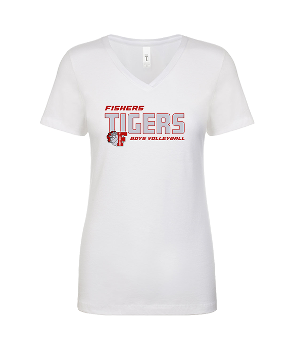 Fishers HS Boys Volleyball Bold - Womens Vneck