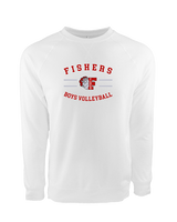 Fishers HS Boys Volleyball Curve - Crewneck Sweatshirt