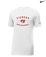 Fishers HS Boys Volleyball Curve - Mens Nike Cotton Poly Tee