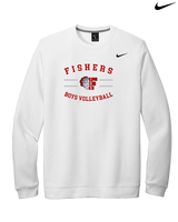 Fishers HS Boys Volleyball Curve - Mens Nike Crewneck