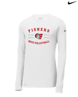 Fishers HS Boys Volleyball Curve - Mens Nike Longsleeve