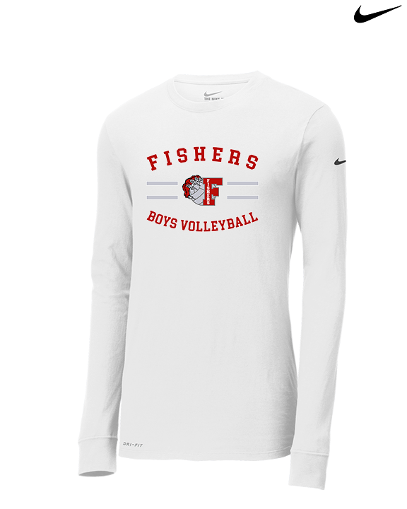 Fishers HS Boys Volleyball Curve - Mens Nike Longsleeve