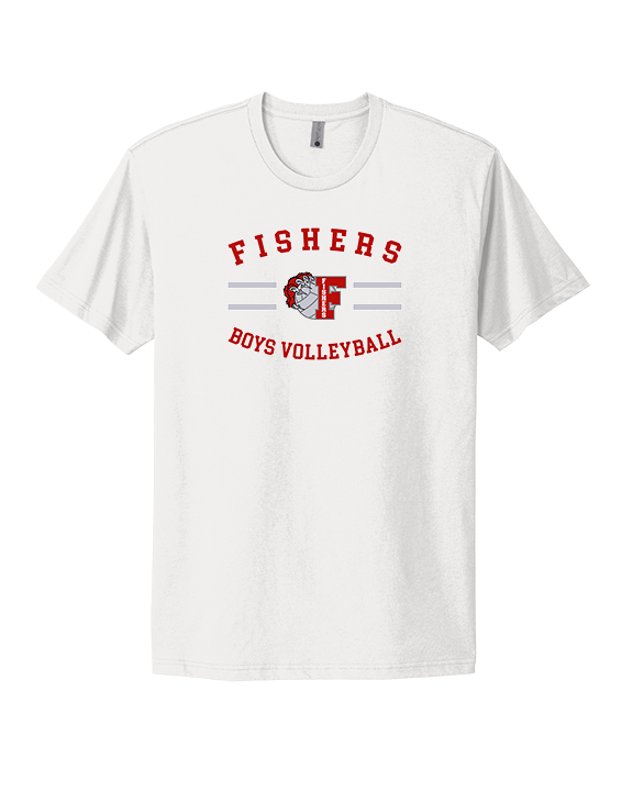 Fishers HS Boys Volleyball Curve - Mens Select Cotton T-Shirt