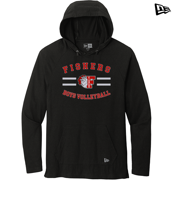 Fishers HS Boys Volleyball Curve - New Era Tri-Blend Hoodie
