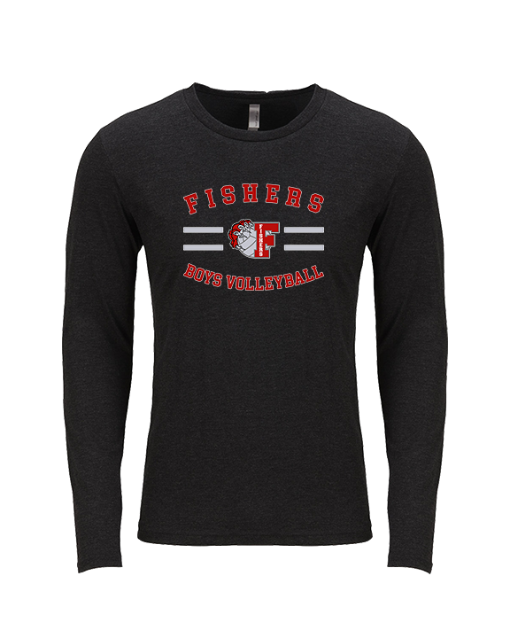 Fishers HS Boys Volleyball Curve - Tri - Blend Long Sleeve