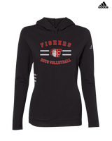 Fishers HS Boys Volleyball Curve - Womens Adidas Hoodie