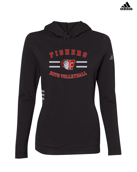 Fishers HS Boys Volleyball Curve - Womens Adidas Hoodie