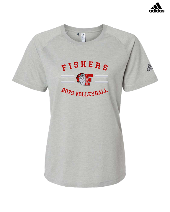 Fishers HS Boys Volleyball Curve - Womens Adidas Performance Shirt