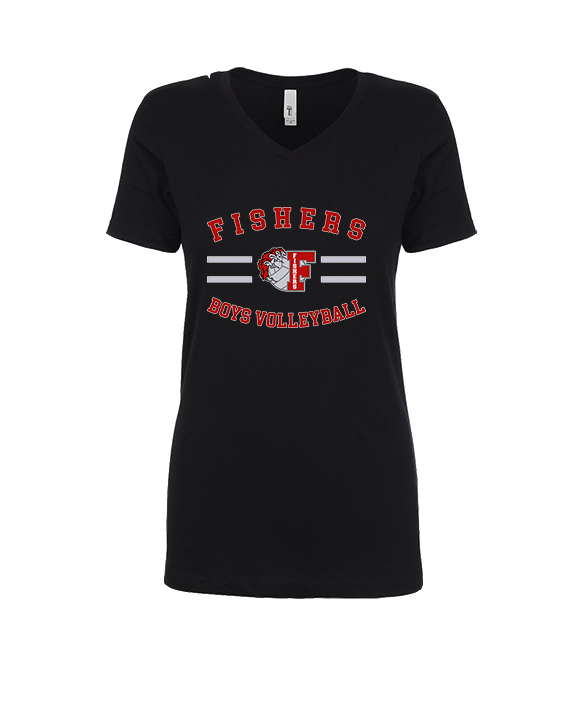 Fishers HS Boys Volleyball Curve - Womens Vneck