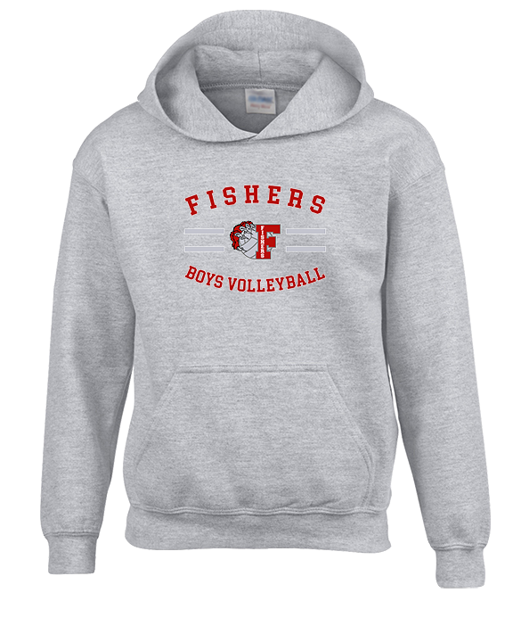 Fishers HS Boys Volleyball Curve - Youth Hoodie