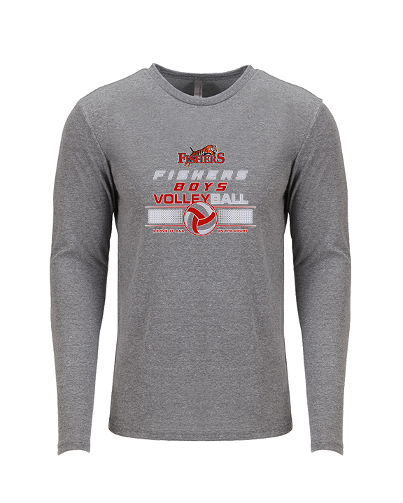 Fishers HS Boys Volleyball Leave It - Tri - Blend Long Sleeve