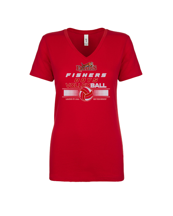 Fishers HS Boys Volleyball Leave It - Womens Vneck