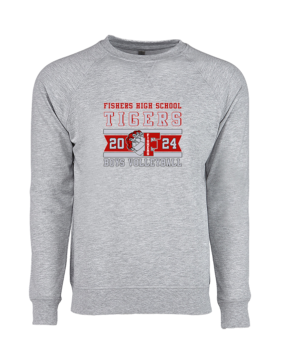 Fishers HS Boys Volleyball Stamp - Crewneck Sweatshirt
