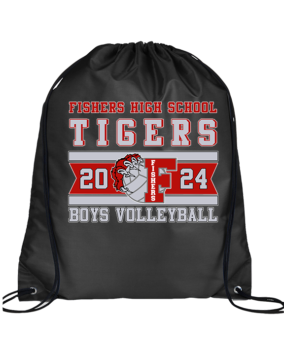 Fishers HS Boys Volleyball Stamp - Drawstring Bag