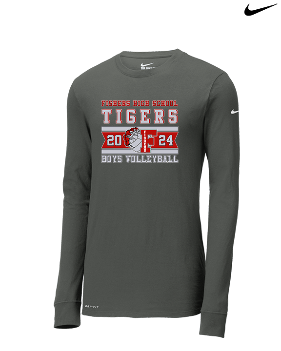 Fishers HS Boys Volleyball Stamp - Mens Nike Longsleeve